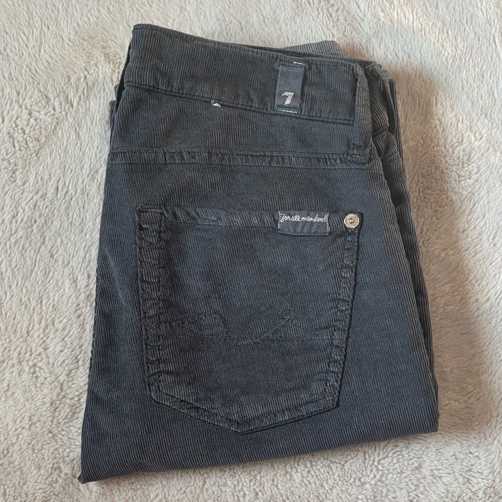 7 For All Mankind corduroy pants, size 24, EUC, grey